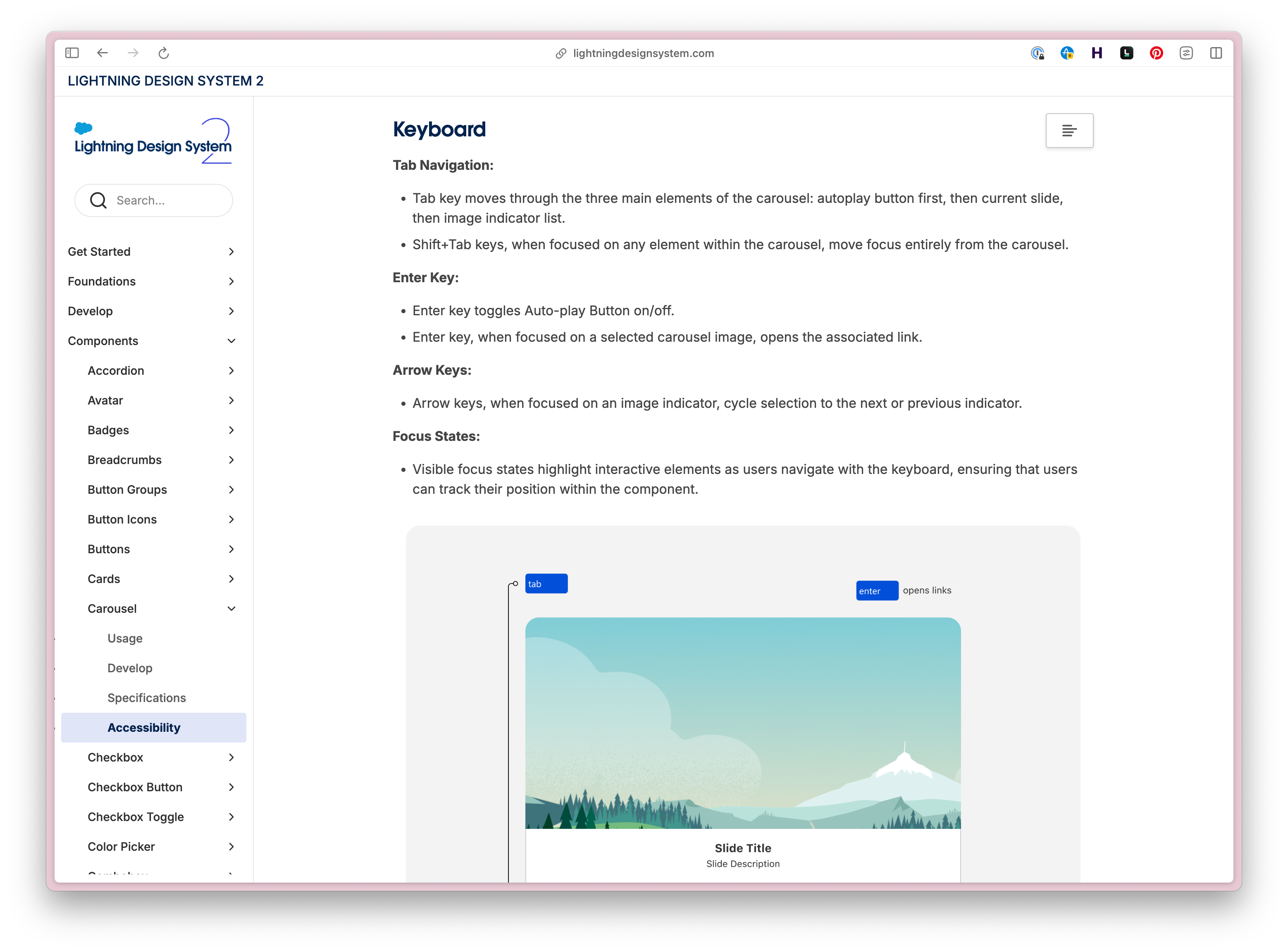 Accessibility strategy